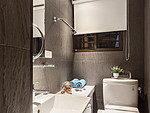 91平米北欧风格三室卫生间装修效果图，盥洗区创意设计图