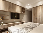 101平米北欧风格三室卧室装修效果图，收纳柜创意设计图