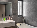 130平米轻奢风格别墅卫生间装修效果图，盥洗区创意设计图