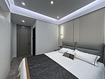 90平米现代简约风四室卧室装修效果图，软装创意设计图