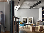 85平米现代简约风三室客厅装修效果图，背景墙创意设计图