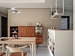 108平米日式风格三室餐厅装修效果图，餐桌创意设计图