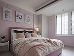 96平米美式风格三室卧室装修效果图，软装创意设计图