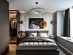 298平米轻奢风格别墅卧室装修效果图，软装创意设计图