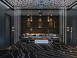 387平米轻奢风格别墅客厅装修效果图，地板创意设计图