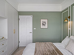80平米现代简约风三室卧室装修效果图，背景墙创意设计图