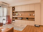 69平米日式风格二室客厅装修效果图，软装创意设计图