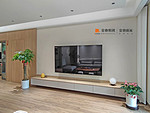 180平米日式风格三室客厅装修效果图，电视墙创意设计图
