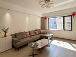 192平米现代简约风三室客厅装修效果图，软装创意设计图