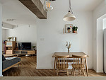 130平米北欧风格三室餐厅装修效果图，餐桌创意设计图