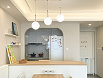 120平米现代简约风三室餐厅装修效果图，餐桌创意设计图