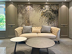 146平米美式风格复式客厅装修效果图，沙发创意设计图