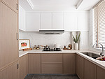69平米日式风格三室厨房装修效果图，橱柜创意设计图