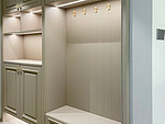182平米美式风格复式客厅装修效果图，收纳柜创意设计图