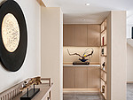 69平米日式风格三室走廊装修效果图，收纳柜创意设计图