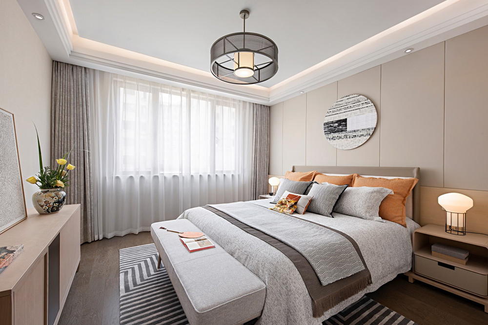 311平米日式风格三室卧室装修效果图，软装创意设计图