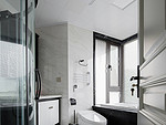 105平米美式风格四室卫生间装修效果图，盥洗区创意设计图