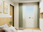 50平米北欧风格三室卧室装修效果图，软装创意设计图