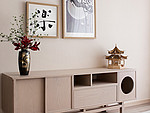 306平米日式风格三室卧室装修效果图，置物柜创意设计图