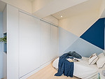 107平米现代简约风三室儿童房装修效果图，背景墙创意设计图