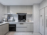 135平米轻奢风格四室厨房装修效果图，橱柜创意设计图