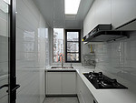 98平米现代简约风三室厨房装修效果图，橱柜创意设计图