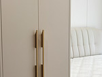 127平米轻奢风格三室卧室装修效果图，软装创意设计图