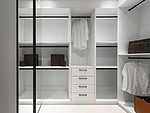 103平米轻奢风格二室卧室装修效果图，收纳柜创意设计图
