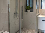 115平米轻奢风格三室卫生间装修效果图，盥洗区创意设计图