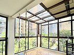 183平米美式风格别墅阳台装修效果图，门窗创意设计图