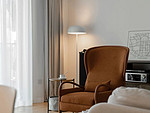 126平米日式风格四室客厅装修效果图，沙发创意设计图