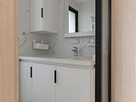 69平米日式风格四室卫生间装修效果图，盥洗区创意设计图