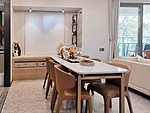 106平米轻奢风格三室餐厅装修效果图，橱柜创意设计图