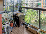 69平米日式风格二室阳台装修效果图，软装创意设计图