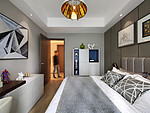 80平米现代简约风三室卧室装修效果图，墙面创意设计图
