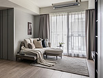 83平米现代简约风二室客厅装修效果图，收纳柜创意设计图