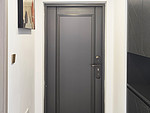 104平米现代简约风三室玄关装修效果图，玄关柜创意设计图