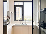 100平米现代简约风三室厨房装修效果图，软装创意设计图