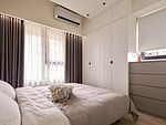 102平米现代简约风三室主卧装修效果图，软装创意设计图