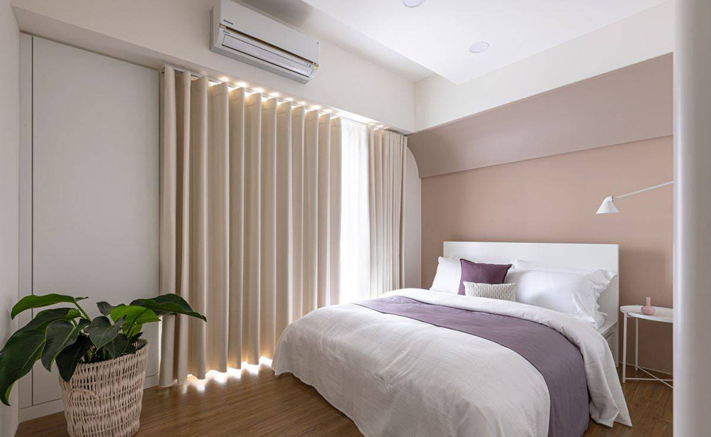 101平米北欧风格三室卧室装修效果图，软装创意设计图