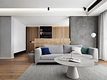 98平米北欧风格二室客厅装修效果图，软装创意设计图