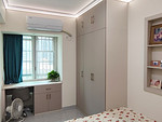 80平米现代简约风三室次卧装修效果图，软装创意设计图