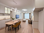 100平米现代简约风三室客厅装修效果图，软装创意设计图
