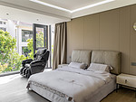127平米轻奢风格别墅卧室装修效果图，软装创意设计图
