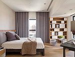 148平米现代简约风四室卧室装修效果图，窗帘创意设计图