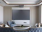 146平米美式风格三室客厅装修效果图，吊顶创意设计图