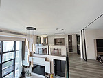 80平米轻奢风格三室走廊装修效果图，吊顶创意设计图