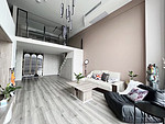 298平米轻奢风格三室客厅装修效果图，地板创意设计图