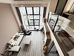 96平米轻奢风格三室客厅装修效果图，吊顶创意设计图