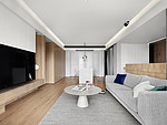 115平米北欧风格二室客厅装修效果图，软装创意设计图